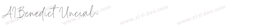 AIBenedict Uncial字体转换
